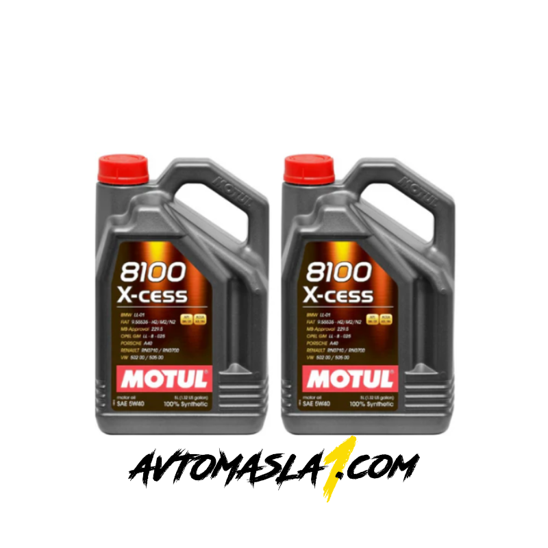 https://avtomasla1.com/
MOTUL 8100 X-CESS 5W40
100% синтетично масло за модерни бензинови и дизелови двигатели
включително с директно впръскване. Забележителна икономия на гориво в
резултат на характеристиките на ниския вискозитет. Удължен интервал на смяна
и отлична защита на двигателя.
ОЕ спецификация: BMW LL-01 FIAT 9.55535 H2 ; ·FIAT 9.55535 M2 ; ·FIAT 9.55535 N2 ; ·MB 226.5 ; ·MB 229.5 ; ·PORSCHE A40
