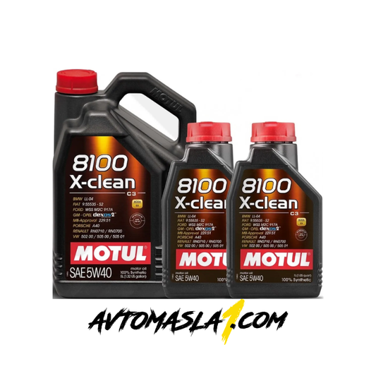 5л + 1л + 1л MOTUL 8100 X-CLEAN 5W40 C3