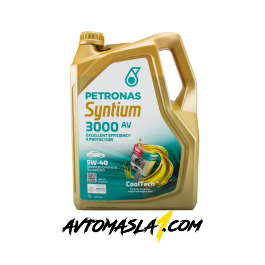 PETRONAS SYNTIUM 3000 AV 5W40 е напълно синтетично двигателно масло с ниско съдържание на сулфатна пепел.